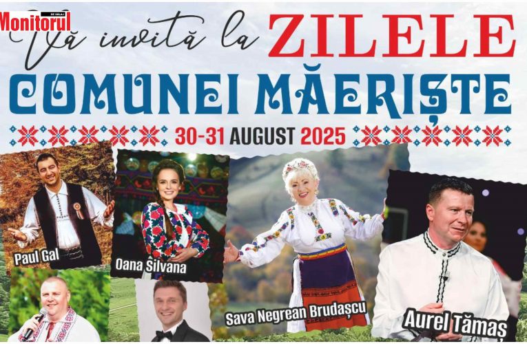 Aurel Tămaș și Sava Negrean Brudașcu fac spectacol la Zilele Comunei Măeriște (30-31 august)