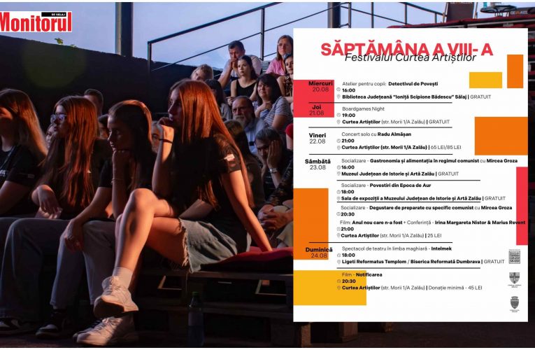 O nouă săptămână plină de cultură, gastronomie și muzică live la „Curtea Artiștilor”