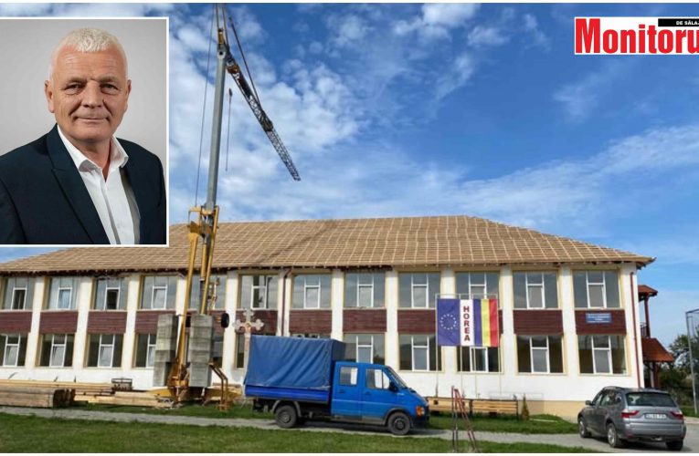 Se lucrează la reabilitarea Școlii Horea din Cizer, distrusă într-un incendiu