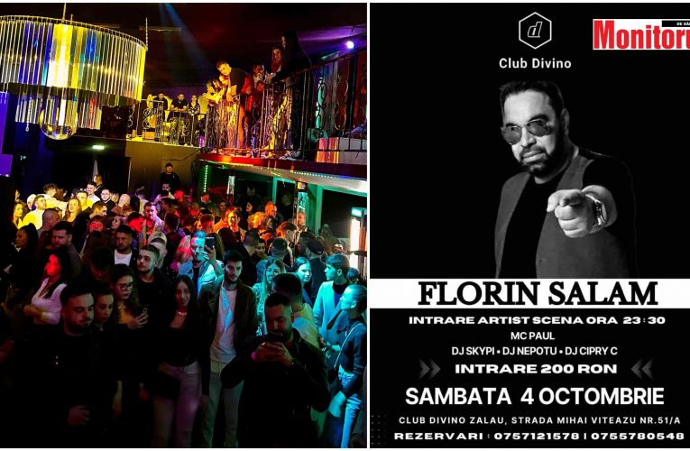 Regele manelelor Florin Salam vine la Club Divinon Zalău, sâmbătă, 4 octombrie