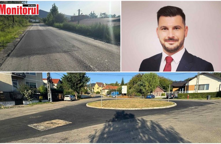 Lucrări de reparații la carosabil în orașul Jibou