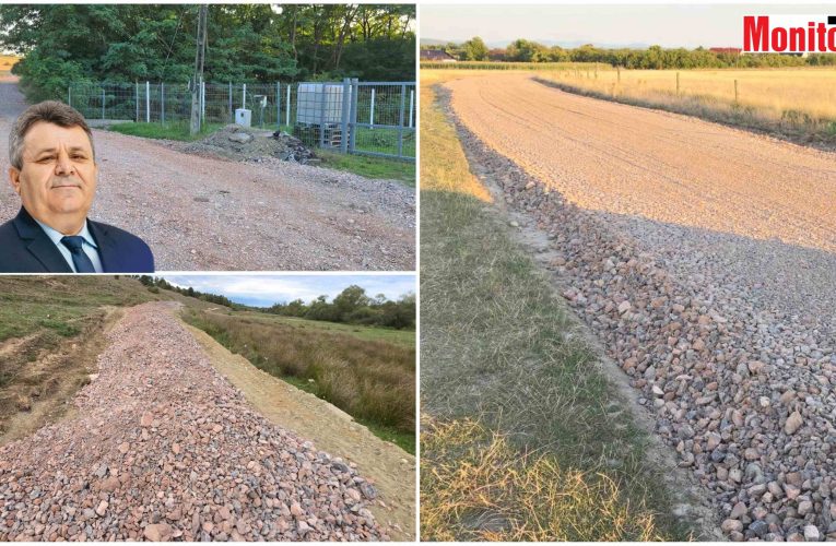 Primarul Moraviț Mugurel a început pietruirea drumurilor de acces la fermele din comună