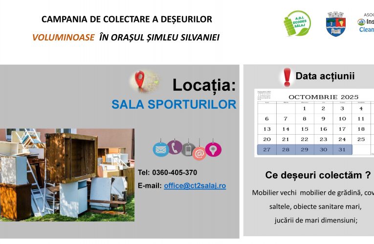 Campanie de colectare deșeuri voluminoase în Șimleu Silvaniei