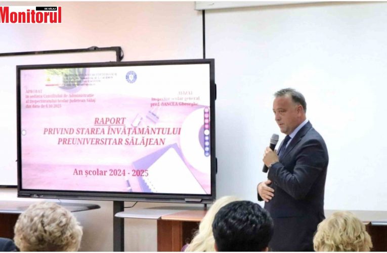 Primarul Florin Florian prezent la prezentarea stării învățământului preuniversitar sălăjean