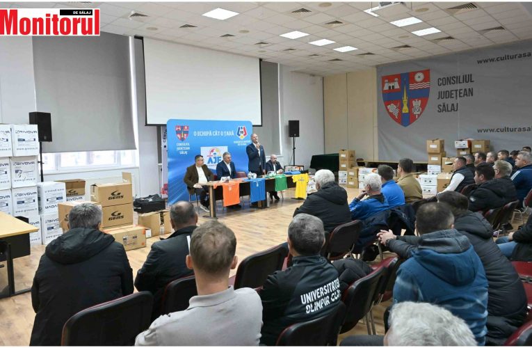 Echipele și arbitri din Liga a IV-a și a V-a au primit echipamente sportive de la CJ Sălaj