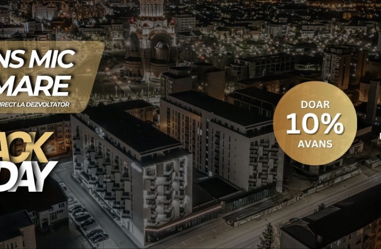 Black Friday la Revolution Residence – avans redus la 10% și plata în 3 ani!