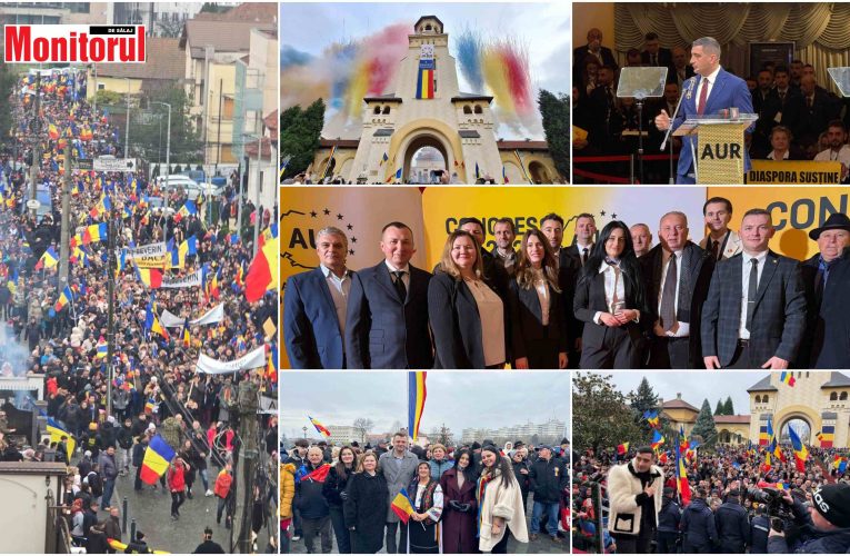 Echipa AUR Sălaj împreună cu deputatul Lucian Mușat au sărbătorit la Alba Iulia Ziua Națională