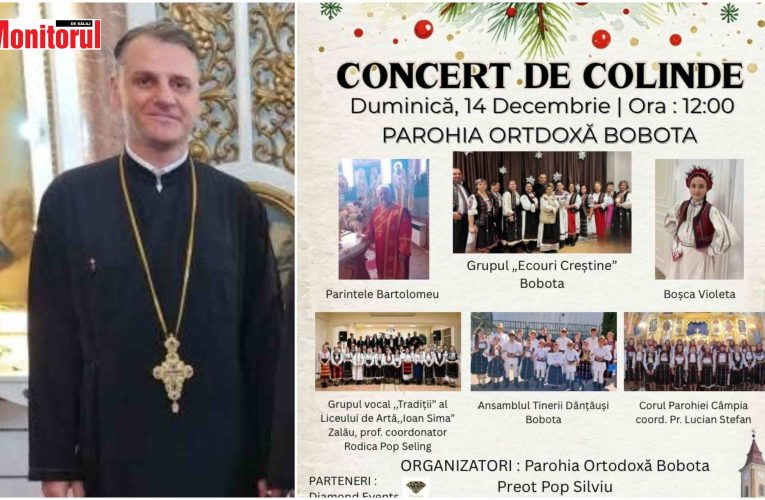 Concert de colinde cu invitați speciali organizat de Parohia Ortodoxă Bobota