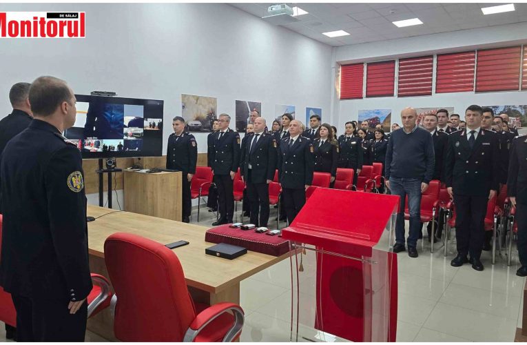 Avansări în grad la ISU Sălaj cu ocazia Zilei Naționale a României