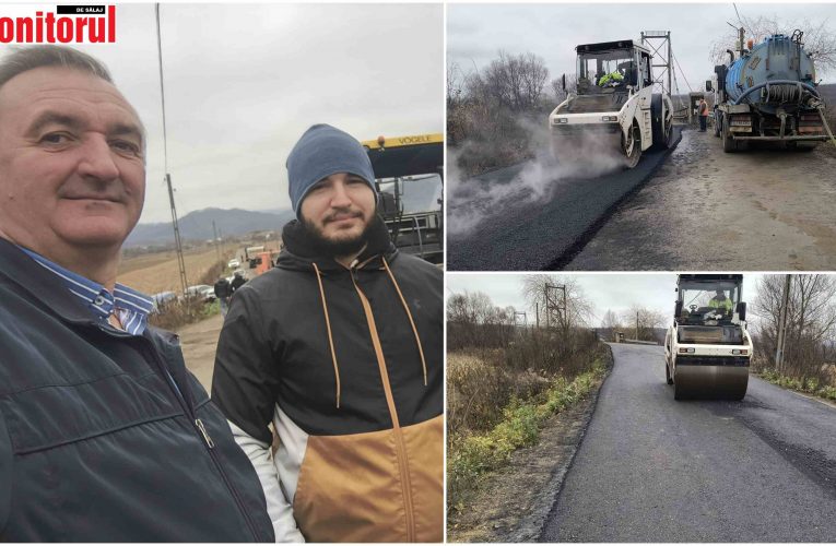 Primarul Alin Pocol a asfaltat drumul de legătură între Lozna și Letca