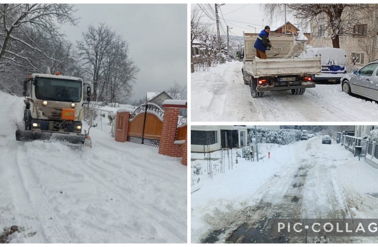Mobilizare exemplară a Citadin pentru deszăpezirea strazilor din Zalău