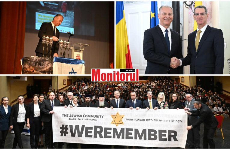 Președintele CJ Sălaj, Dinu Iancu-Sălăjanu, prezent la evenimentele dedicate comemorării victimelor Holocaustului