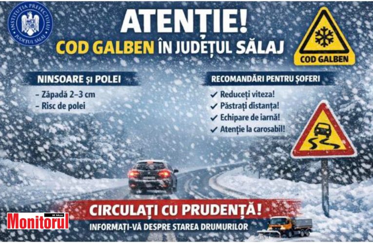 Avertizare meteo Cod galben! Recomandările autorităților pentru șoferii din trafic