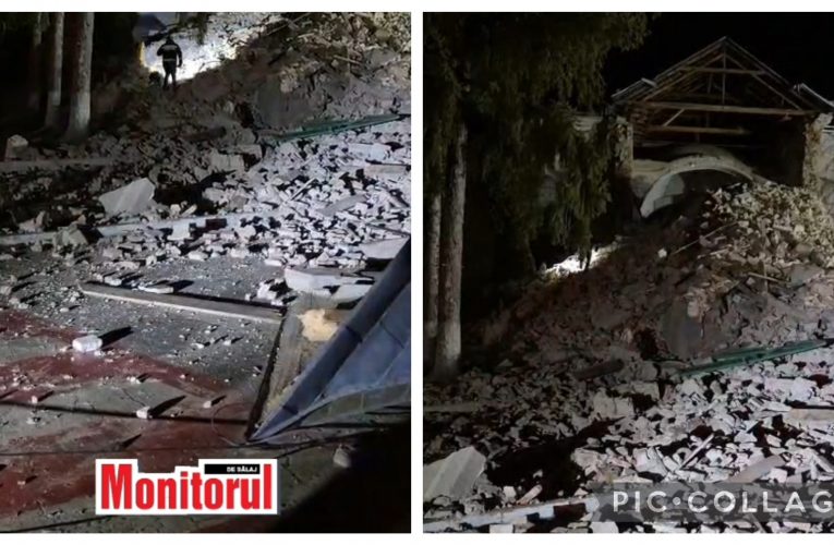 Polițistă rănită după prăbușirea unei biserici din Cehu Silvaniei