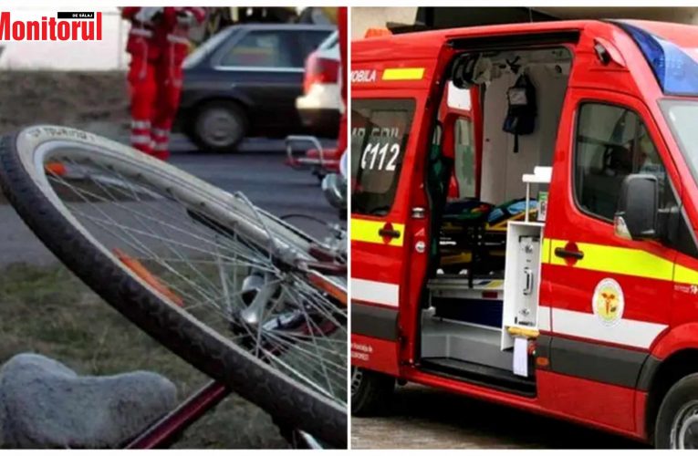 Accident ! Un bărbat din Dobrin a căzut cu bicicleta pe o stradă din Sălățig și a ajuns la spital