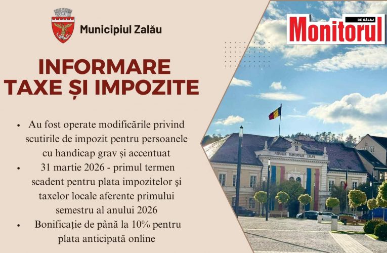 Primăria Zalău oferă scutiri de la plata impozitelor pentru persoanele cu handicap