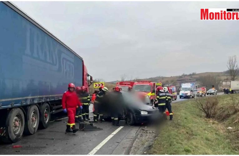 Elicopterul SMURD din Jibou solicitat la accidentul mortal din Cluj | Trafic blocat pe ruta Zalău – Cluj