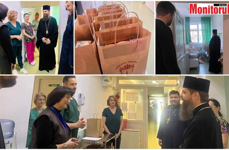 Episcopul Benedict a dus cadouri mămicilor și bebelușilor de la Spitalul Județean Zalău