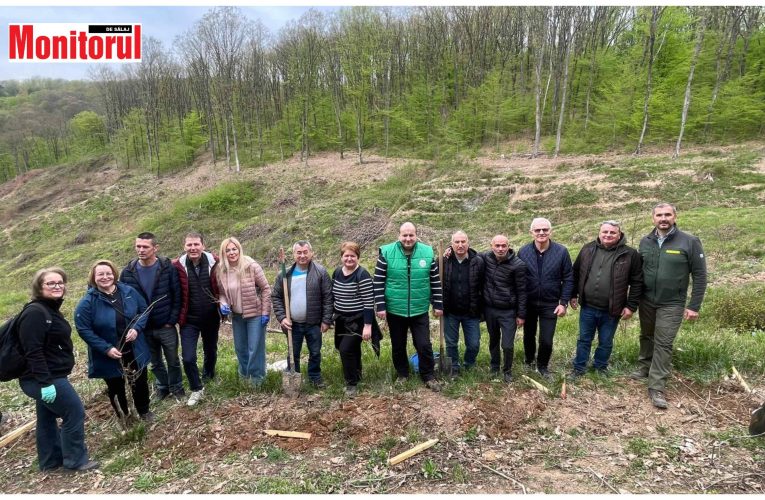Acțiune de plantare de arbori „Pădurea Erasmus” în comuna Benesat