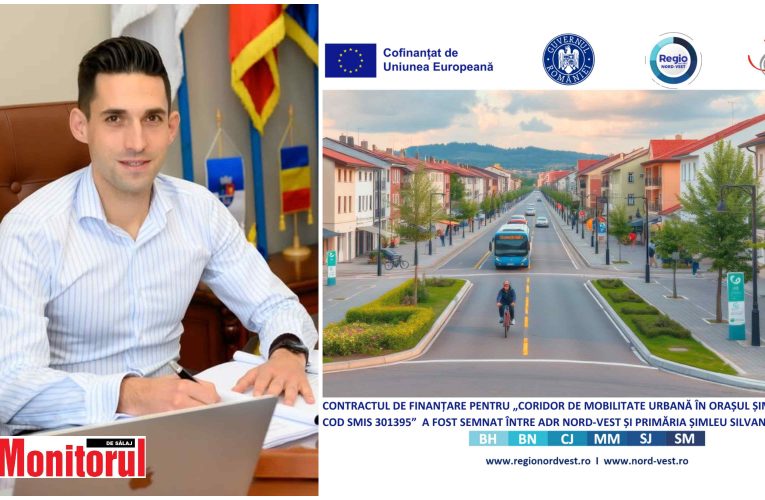 Primarul Mihai Lazăr a semnat cel mai mare proiect cu fonduri europene din istoria Șimleului