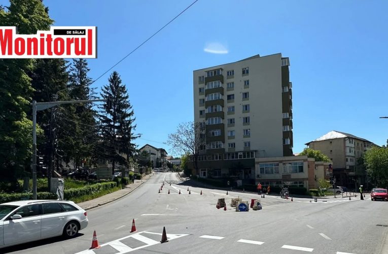 Sens giratoriu în zona Tribunalului Sălaj