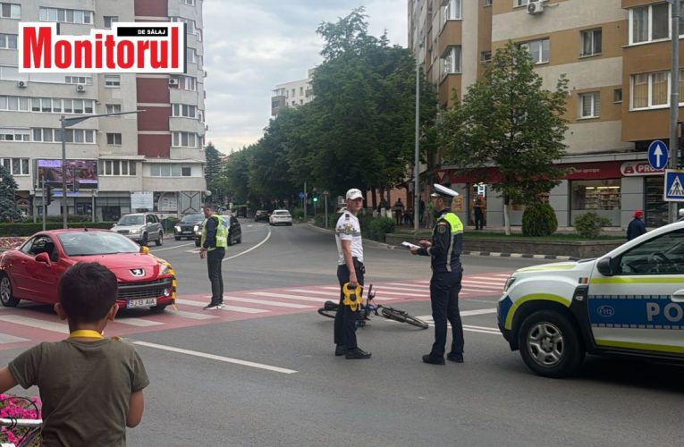 Accident rutier pe Blvd-ul Mihai Viteazu din Zalău