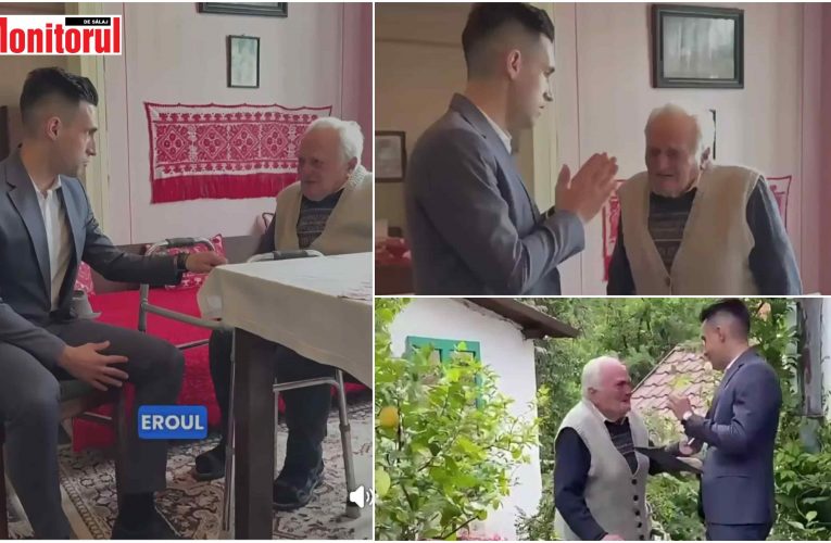 Lecția de patriotism la Șimleu: Veteranul Alexandru Balogh, omagiat de Ziua Eroilor