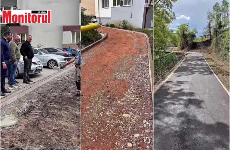 Avansează lucrările la pistele pentru biciclete din Zalău