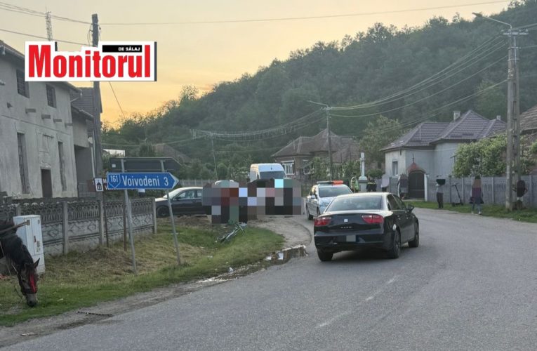 Accident rutier în Dragu! O femeie a lovit cu mașina o bicicletă cu doi minori