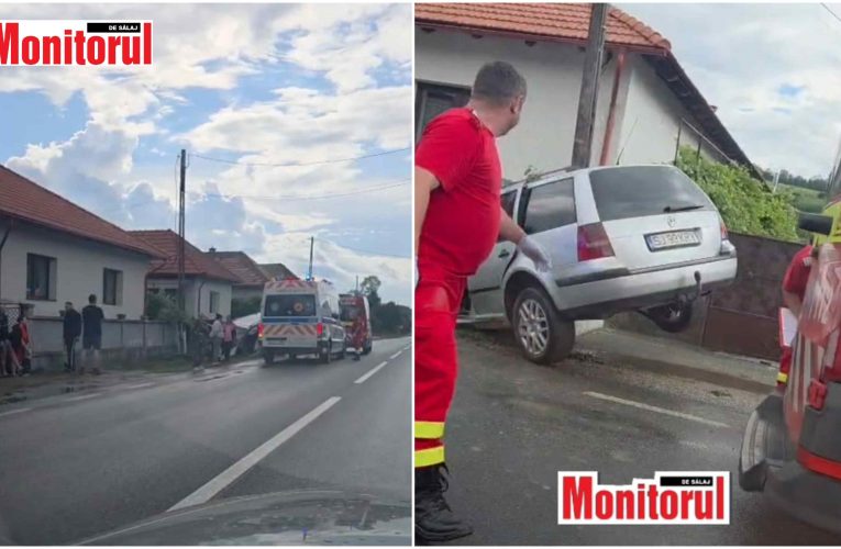VIDEO| Accident rutier în localitatea Sânmihaiu Almașului