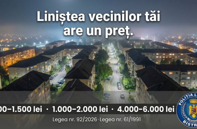 A intrat în vigoare legea care dublează amenzile pentru deranjarea vecinilor