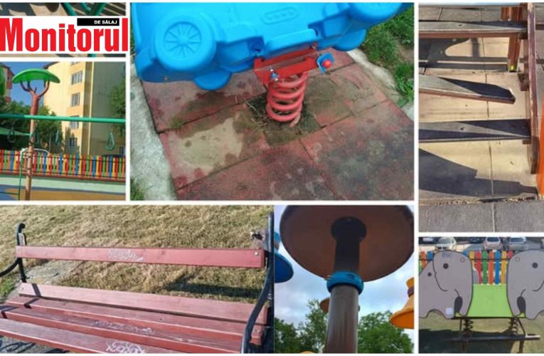 Primăria Zalău semnalează acte de distrugere în parcurile de joacă din oraș