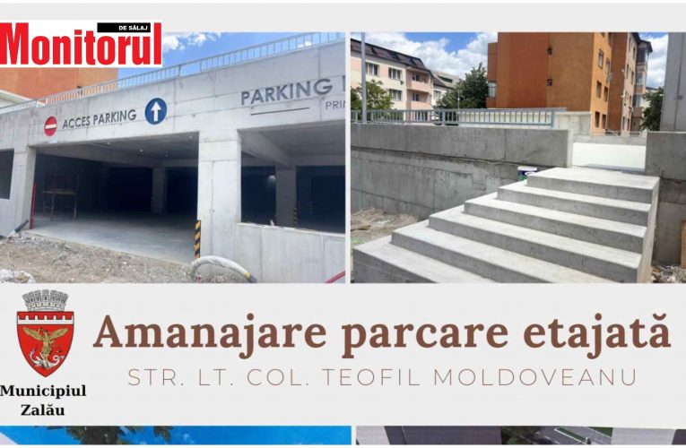 Parcarea etajată din Porolissum este aproape finalizată
