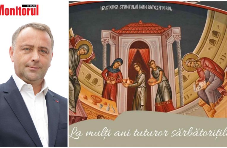 Primarul Zalăului, ing. Florin Florian, mesaj de Sfântul Ioan Botezătorul