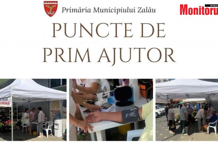 Primăria Zalău pune la dispoziția cetățenilor mai multe puncte de prim-ajutor