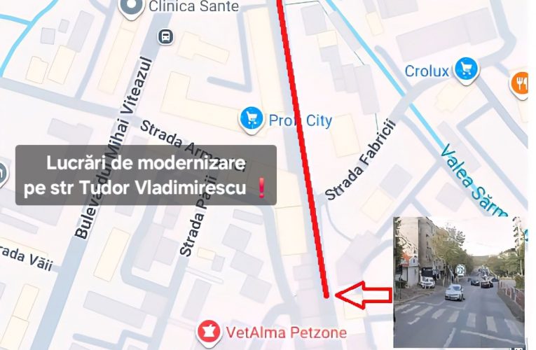 Citadin modernizează trei străzi importante din Zalău: T. Vladimirescu, A. Șaguna și Kossuth