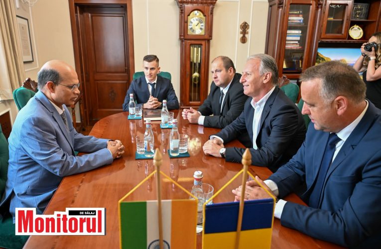 Dinu Iancu-Sălăjanu a primit vizita ambasadorului Indiei în România și Moldova