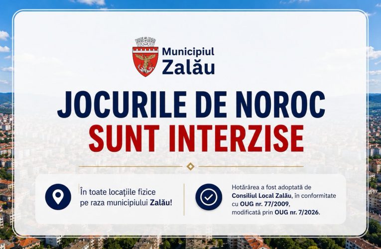 Păcănelele sunt interzise în Zalău