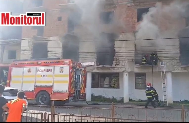 Incendiu puternic în Șimleu Silvaniei