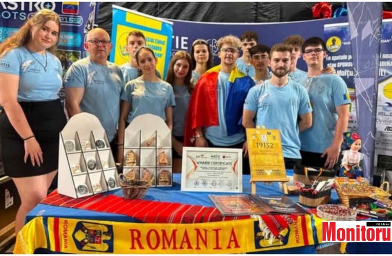 Primarul Zalăului, Florin Florian, felicită echipa de robotică de la Colegiul API