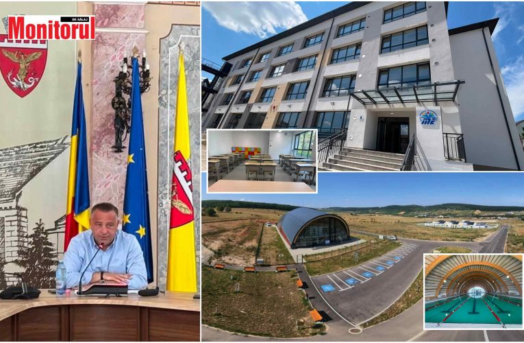 Primarul Florin Florian anunță că a început recepția la bazinul de înot și la Șc. Mihai Eminescu
