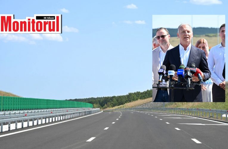 O nouă poartă de intrare în Sălaj: A fost deschisă circulația pe secțiunea de autostradă Zimbor – Poarta Sălajului