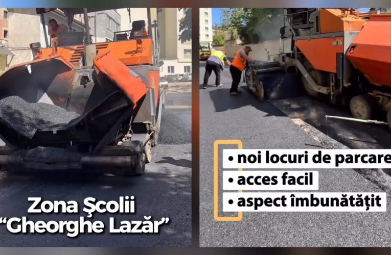 Citadin Zalău modernizează zona de lângă Școala Gim. Gh. Lazăr