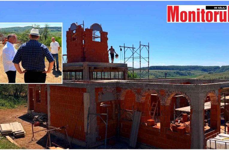 Lucrările avansează la capela mortuară din satul Stâna