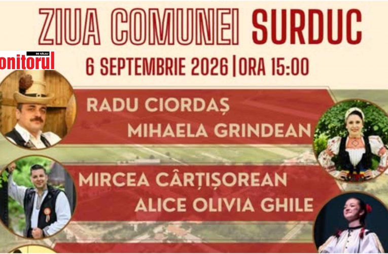 Ziua Comunei Surduc, eveniment organizat pe 6 septembrie