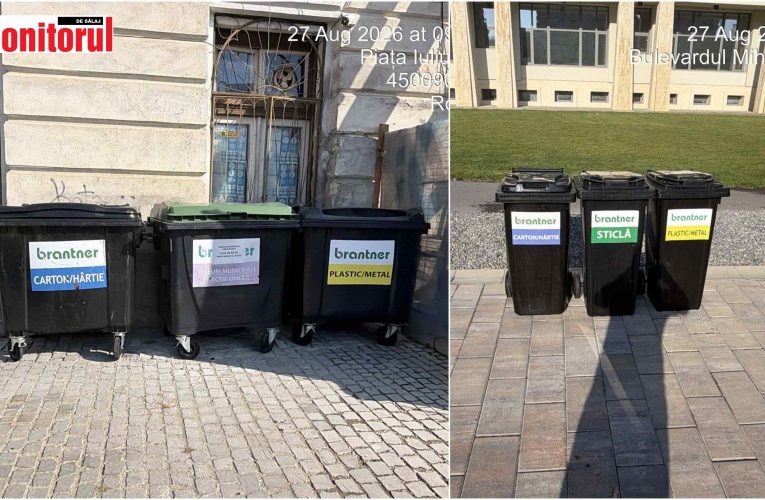 Brantner a „împânzit” orașul cu pubele în perioada desfășurării Zilelor Zalăului