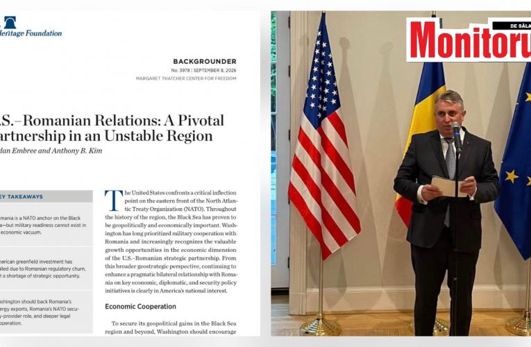 Lucian Bode, despre raportul Heritage Foundation: „Confirmă rolul esențial al României pentru securitatea Flancului Estic și a Mării Negre”