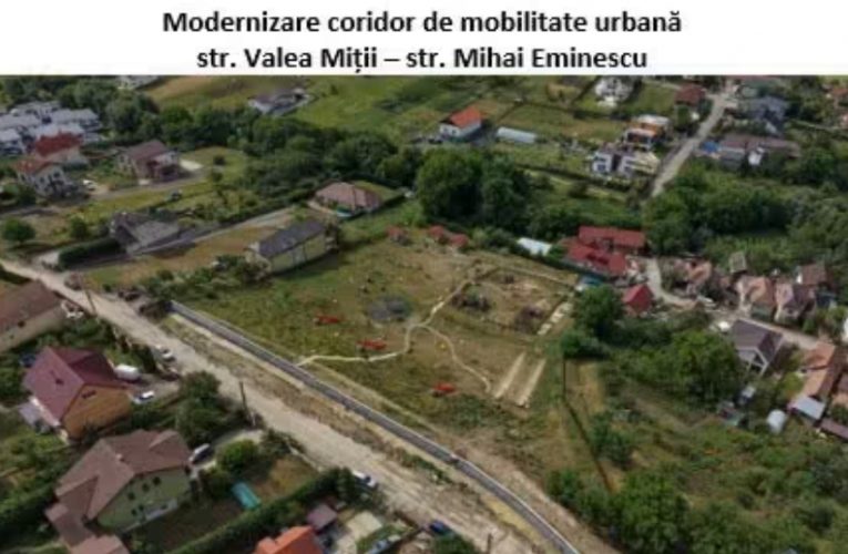 Se lucrează la coridorul de mobilitate Valea Miții – M. Eminescu