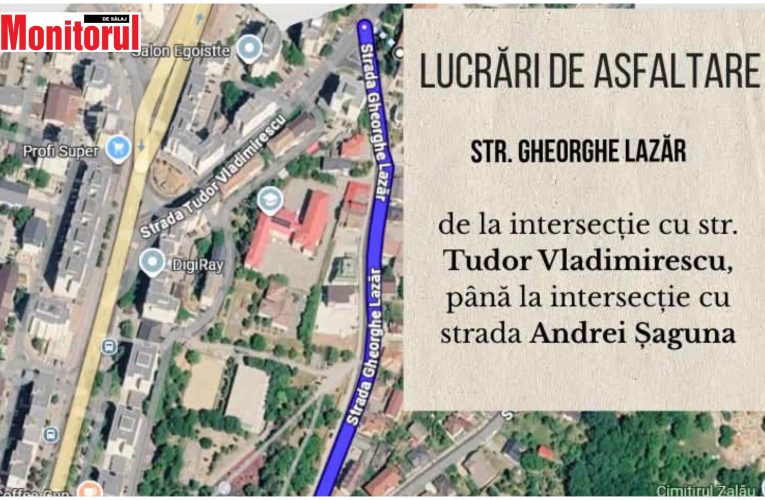 Citadin a început lucrările de asfaltare pe str. Gheorghe Lazăr