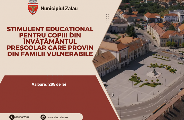 Stimulent educațional pentru copiii din familii defavorizate